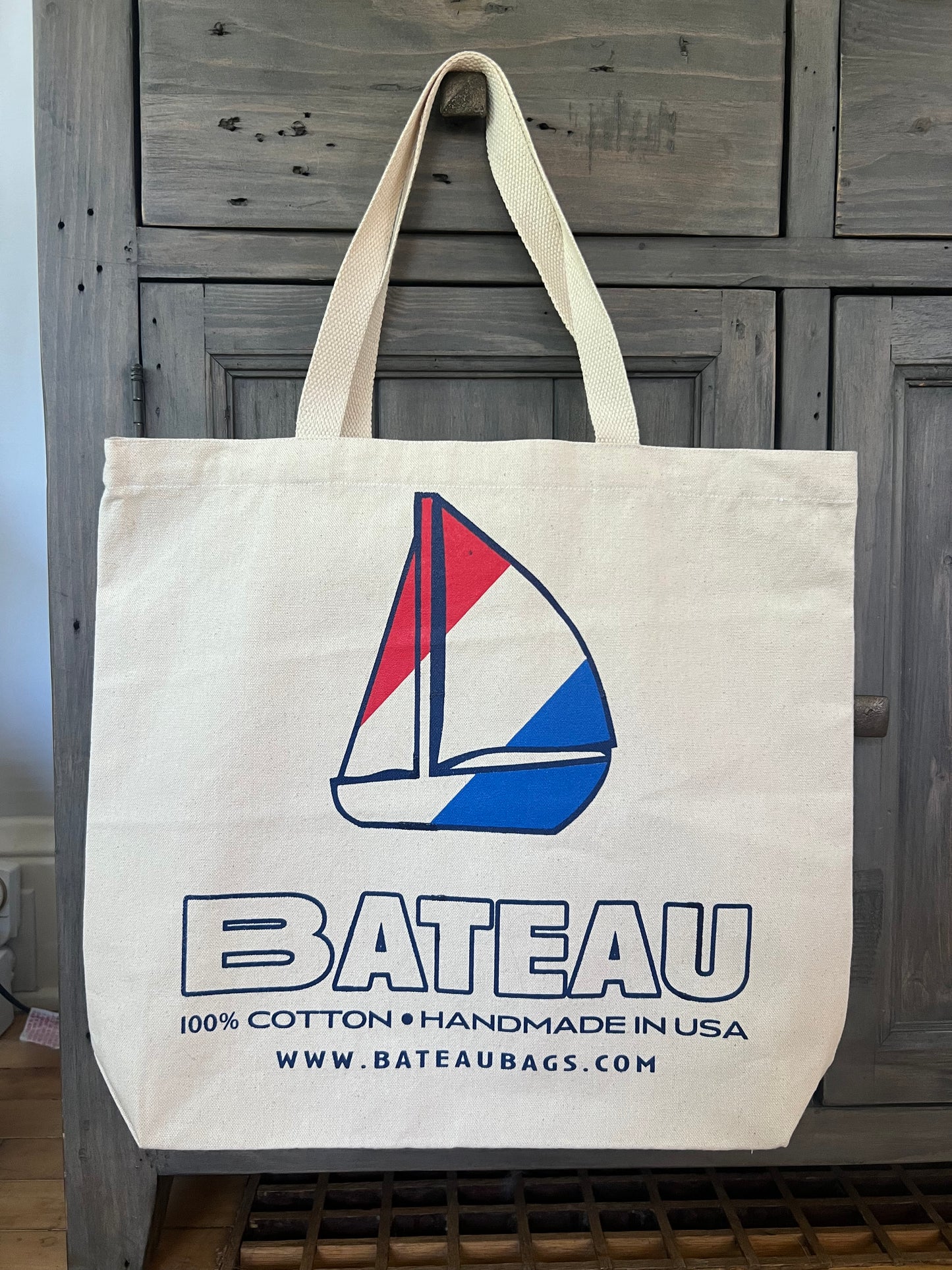Bateau Logo Cotton Tote/Handbag