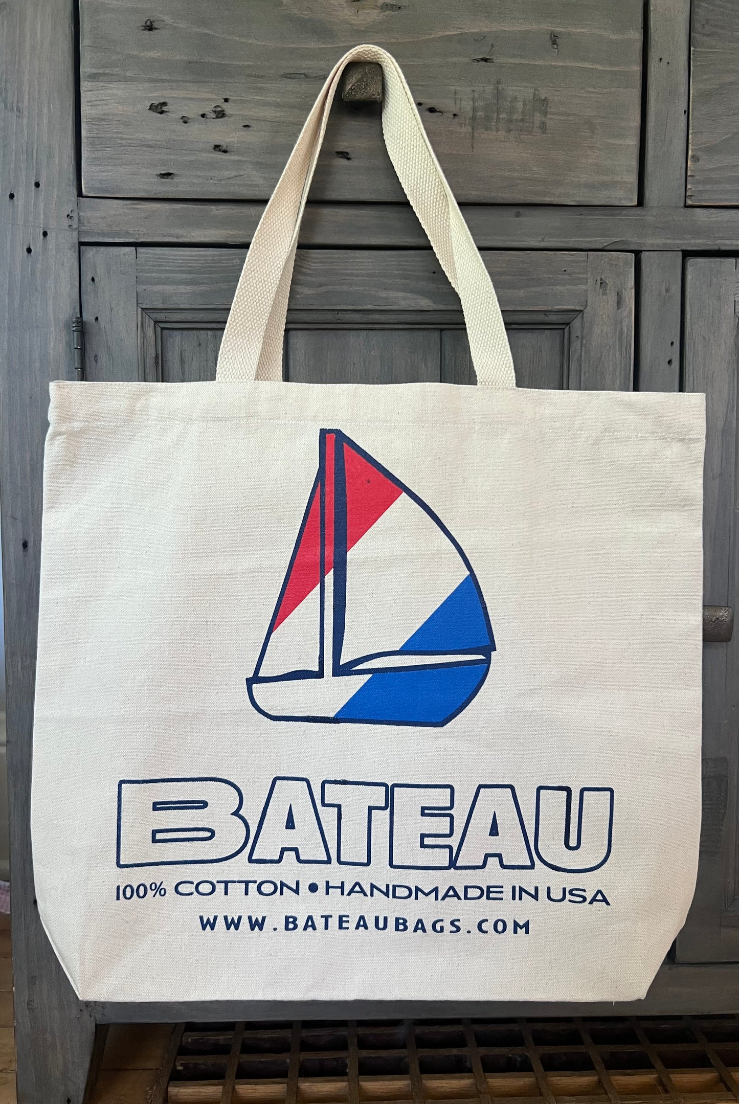 Bateau Logo Cotton Tote/Handbag